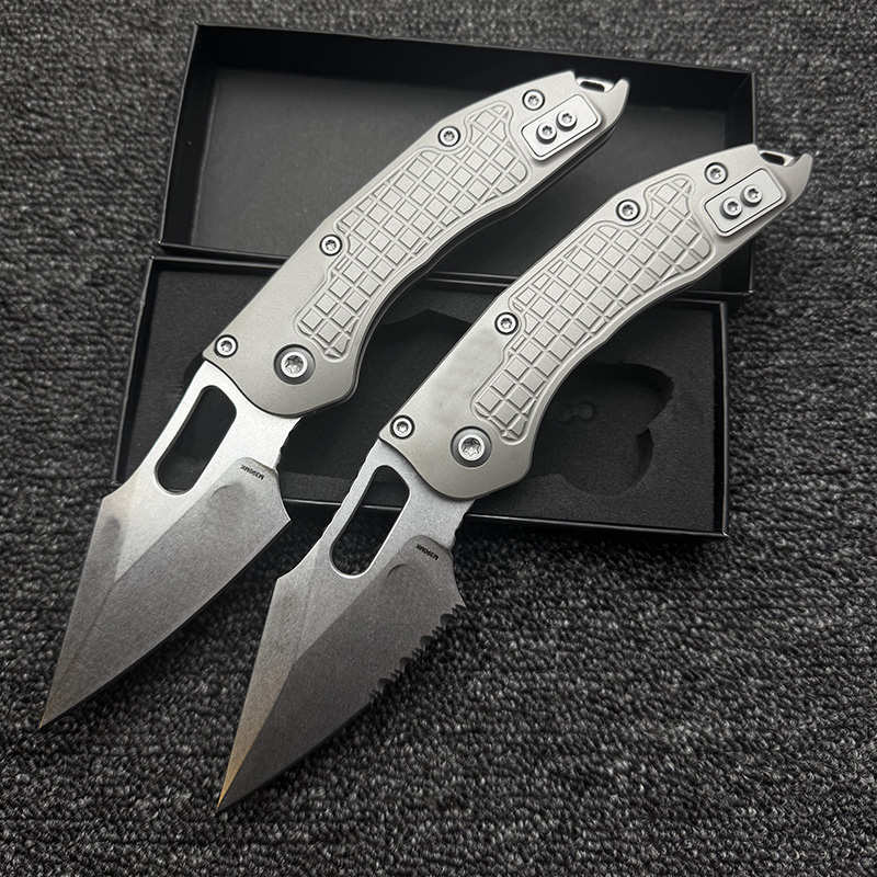 Pocket Knife Ceramic - LEMIFSHE Stitch RamL Manual Titanium Handle