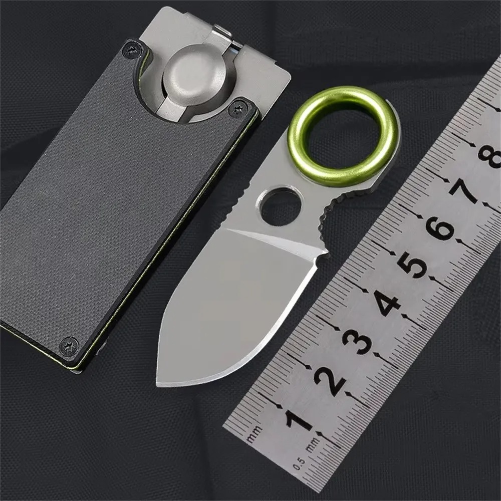 Edc Pocket Carry Fixed Blade - Mini EDC Ring Fixed Blade Knife