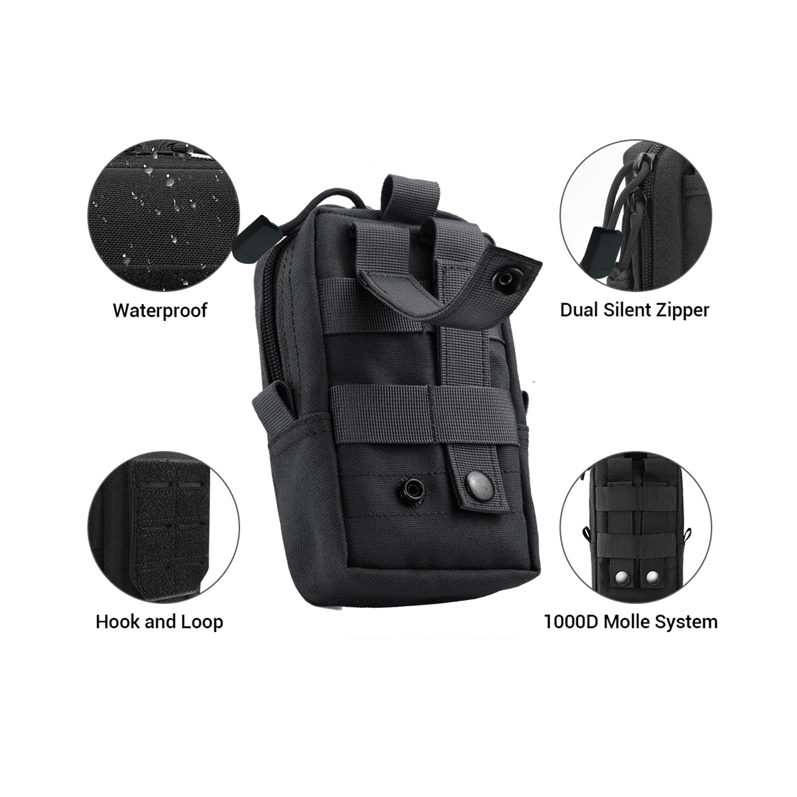 Tactical Molle Pouch Waist Bag - огляд і ціна Edc Carry Pack