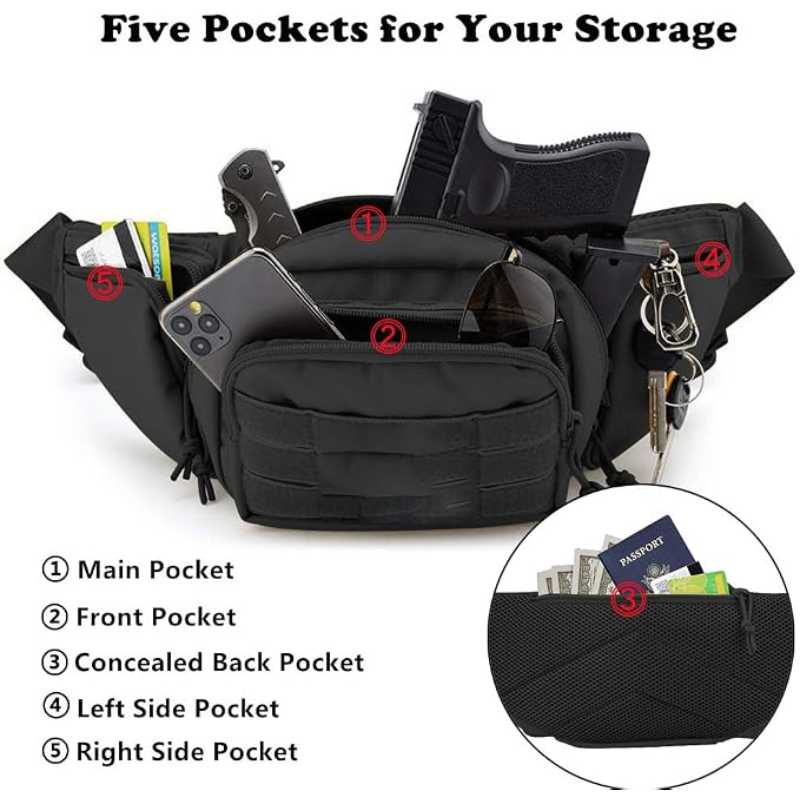 Fanny Pack Waterproof Molle ED - огляд і ціна Edc Concealed Carry Fanny Pack