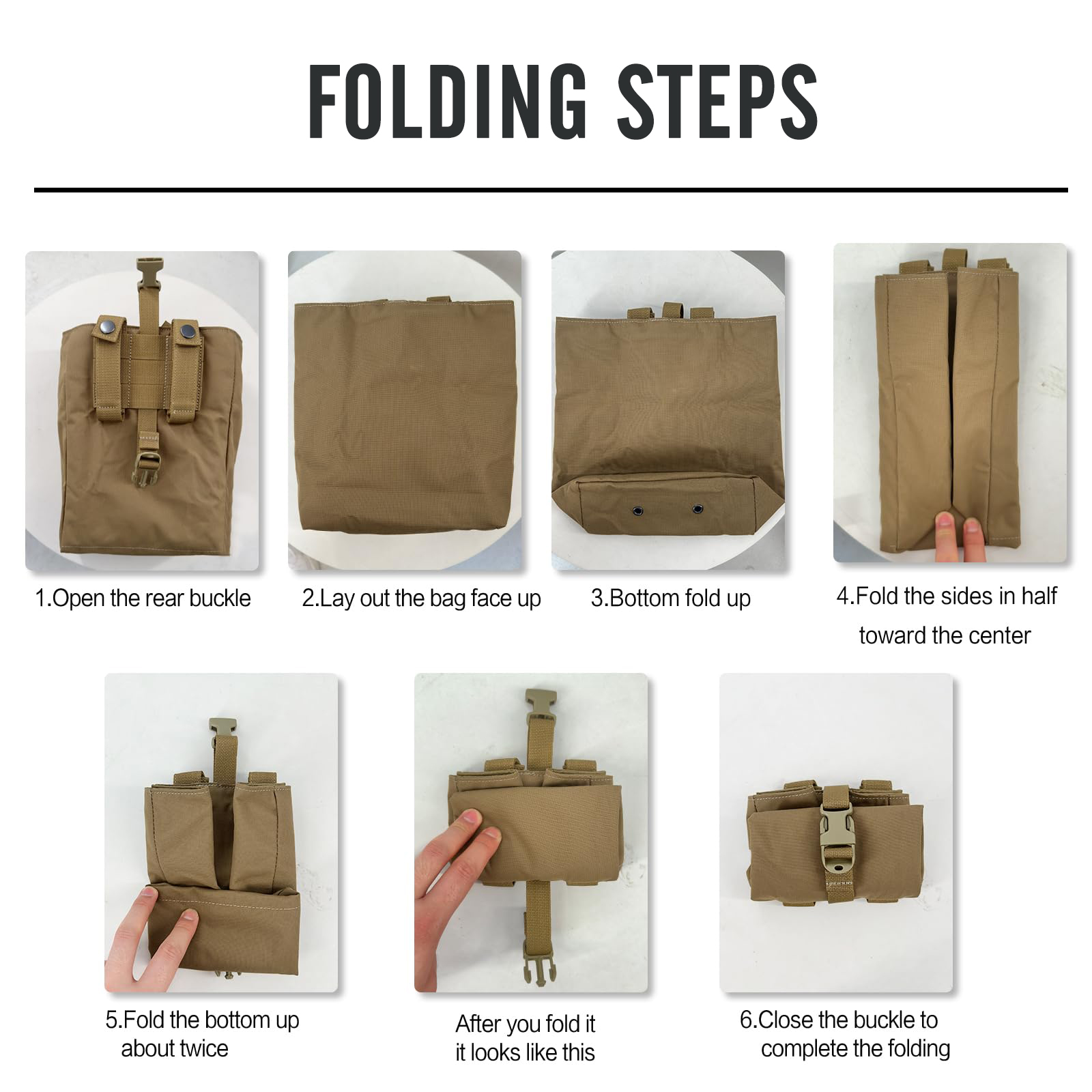 New Molle Folding Dump Drop Ma - огляд і ціна Edc Able Carry